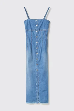 Denim|Abiti^Gaëlle Abito con bottoni • - Paris Blu