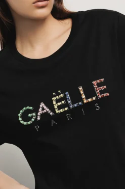 Abiti^Gaëlle Abito lungo girocollo mezza manica • - Paris Nero
