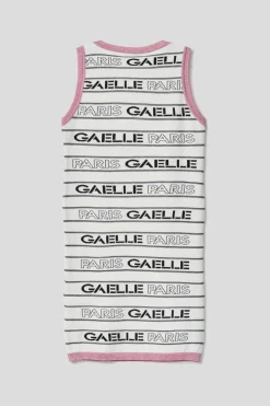 Abiti^Gaëlle Abito midi con logo • - Paris Madreperla-fucsia