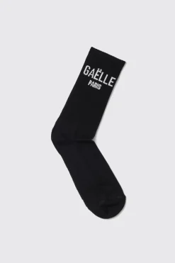 Calze^Gaëlle Calze in cotone con logo • - Paris Nero