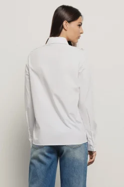 Camicie^Gaëlle Camicia con applicazione morsetti • - Paris Bianco