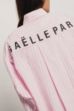 Camicie^Gaëlle Camicia over in popeline bastonetto • - Paris Rosa orchidea