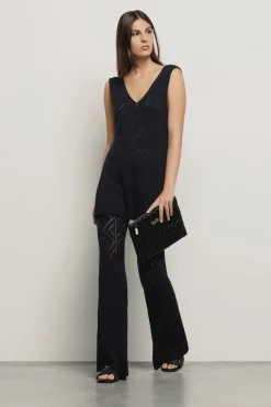 T-Shirt^Gaëlle Canotta punto mosso • - Paris Nero
