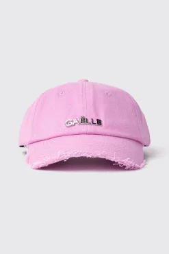 Cappelli^Gaëlle Cappello con visiera sfrangiata e logo in metallo • - Paris Rosa