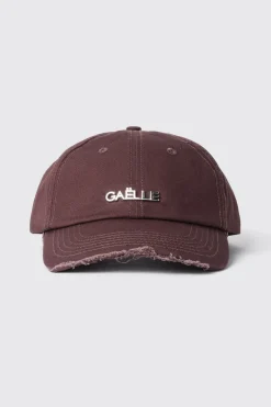 Cappelli^Gaëlle Cappello con visiera sfrangiata e logo in metallo • - Paris Marrone