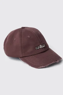 Cappelli^Gaëlle Cappello con visiera sfrangiata e logo in metallo • - Paris Marrone