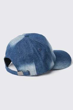 Cappelli^Gaëlle Cappello denim con visiera e logo ricamato • - Paris Denim light blu