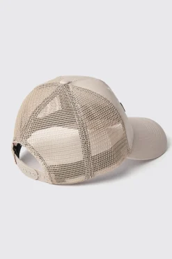 Cappelli^Gaëlle Cappello trucker con rete e ricamo • - Paris Sabbia