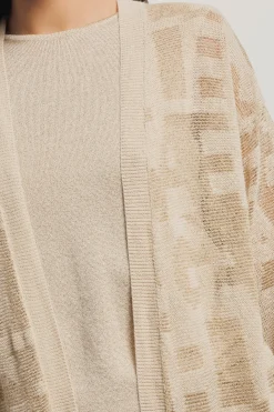 Maglieria|Abiti^Gaëlle Cardigan lungo in maglia lurex • - Paris Deserto