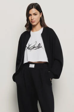Felpe^Gaëlle Felpa cropped zippato • - Paris Nero
