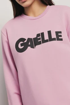 Felpe^Gaëlle Felpa paricollo manica lunga con stampa • - Paris Rosa orchidea