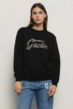Felpe^Gaëlle Felpa paricollo manica lunga con dettaglio apertura sul retro • - Paris Nero