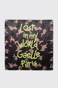 Foulard^Gaëlle Foulard stampa allover • - Paris Camouflage