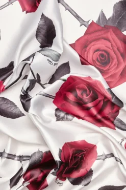 Foulard^Gaëlle Foulard stampato allover • - Paris Rosso