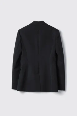 Giacche & Gilet^Gaëlle Giacca monopetto sfiancata in cady • - Paris Nero