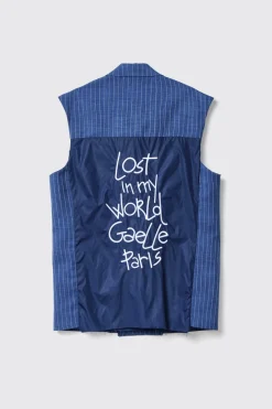 Giacche & Gilet^Gaëlle Gilet lungo over doppiopetto • - Paris Blue