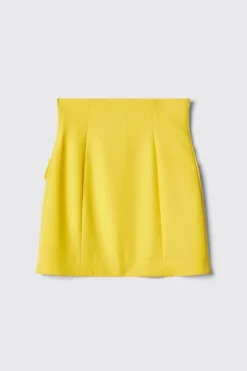Gonne & Shorts^Gaëlle Gonna corta bustier in cady • - Paris Giallo