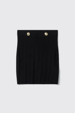 Gonne & Shorts^Gaëlle Gonna corta in punto traforato • - Paris Nero