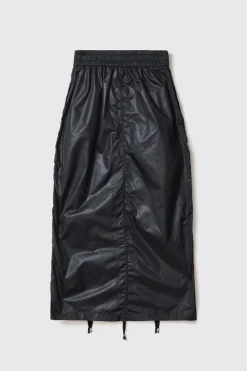 Gonne & Shorts^Gaëlle Gonna lunga in nylon zippata con stampa • - Paris Nero