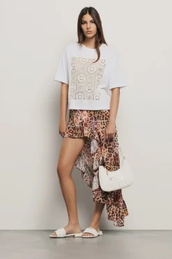 Gonne & Shorts^Gaëlle Gonna midi asimmetrica con balze • - Paris Macula multicolor