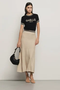 Gonne & Shorts^Gaëlle Gonna midi in maglia lurex • - Paris Deserto