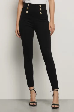 Pantaloni & Leggings^Gaëlle Leggings a vita alta in punto milano • - Paris Nero