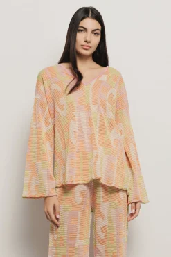 Maglieria^Gaëlle Maxi maglia con logo • - Paris Multicolor