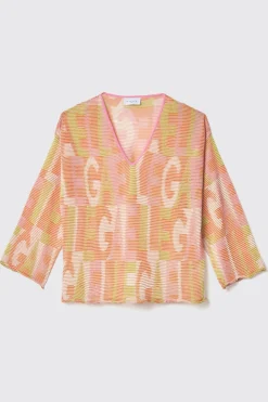 Maglieria^Gaëlle Maxi maglia con logo • - Paris Multicolor
