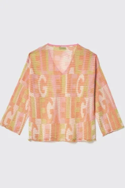 Maglieria^Gaëlle Maxi maglia con logo • - Paris Multicolor