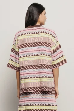 Maglieria^Gaëlle Maxi maglia jacquard • - Paris Multicolor