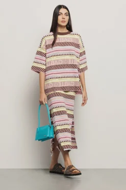 Maglieria^Gaëlle Maxi maglia jacquard • - Paris Multicolor