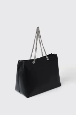 Borse A Tracolla|Shopper & Zaini^Gaëlle Maxi shopper con logo embossed • - Paris Nero