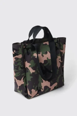 Shopper & Zaini^Gaëlle Maxi shopper con logo ricamato • - Paris Camouflage