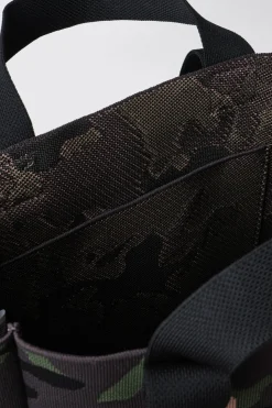 Shopper & Zaini^Gaëlle Maxi shopper con logo ricamato • - Paris Camouflage