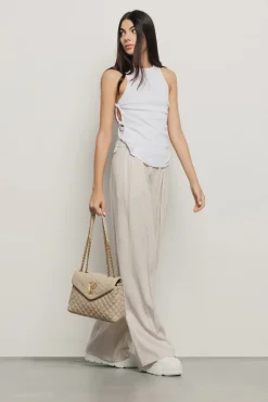 Borse A Tracolla|Shopper & Zaini^Gaëlle Maxi shoulder strap doppio matelasse' glp in metallo • - Paris Safari