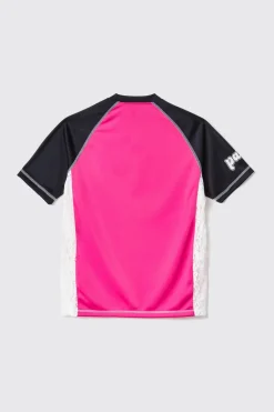 T-Shirt^Gaëlle Maxi t-shirt con inserto in pizzo • - Paris Rosa nero
