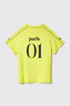 T-Shirt^Gaëlle Maxi t-shirt paricollo con taglio raglan • - Paris Lime