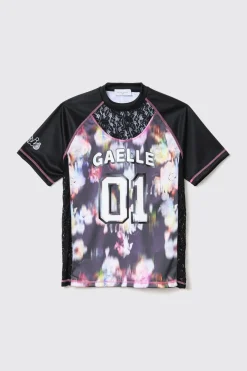 T-Shirt^Gaëlle Maxi t-shirt paricollo raglan • - Paris Nero