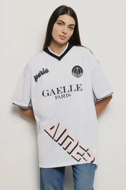 T-Shirt^Gaëlle Maxi t-shirt scollo a v • - Paris Bianco