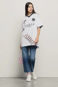 T-Shirt^Gaëlle Maxi t-shirt scollo a v • - Paris Bianco