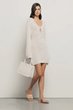Abiti^Gaëlle Mini abito in maglia • - Paris Off white