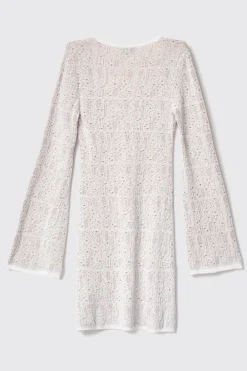 Abiti^Gaëlle Mini abito in maglia • - Paris Off white