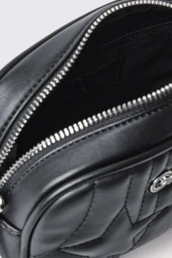 Borse Mini|Borse A Tracolla^Gaëlle Mini camera bag con matelasse' e logo con strass • - Paris Nero