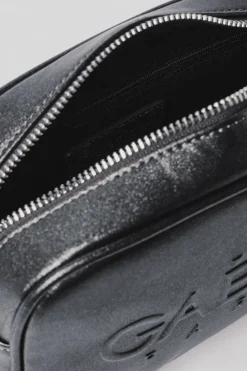 Borse A Mano^Gaëlle Mini camera bag glitter con logo embossed • - Paris Nero