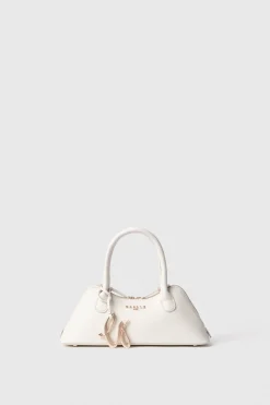 Borse A Mano|Borse Mini^Gaëlle Mini duffle con logo in metallo e maxi flag g coursive • - Paris Bianco