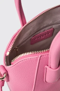 Borse A Mano|Borse A Tracolla^Gaëlle Mini duffle con logo in metallo e tracolla jacquard • - Paris Fucsia