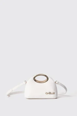 Borse A Mano^Gaëlle Mini hand bag con logo in metallo • - Paris Bianco