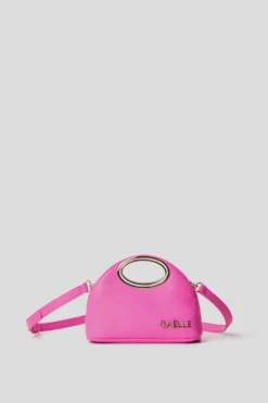 Borse A Mano|Borse Mini^Gaëlle Mini hand bag con logo in metallo • - Paris Fucsia