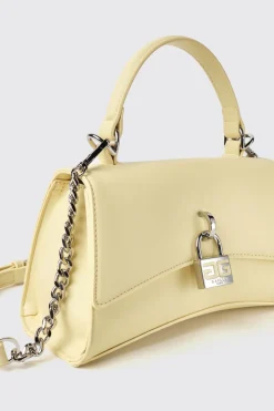 Borse A Mano|Borse Mini^Gaëlle Mini hand bag con lucchetto logato • - Paris Giallo