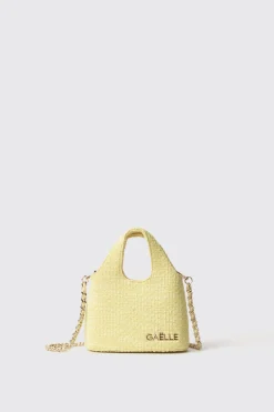Borse A Mano|Borse Mini^Gaëlle Mini hobo bag con logo in metallo • - Paris Giallo